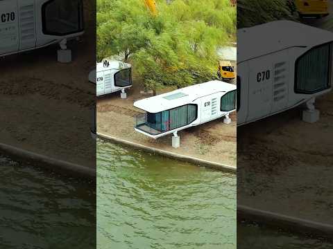 Half price Tesla can buy a house? #tinyhome #resorts #airbnb #tinyhouse #volferda #tinyhomes