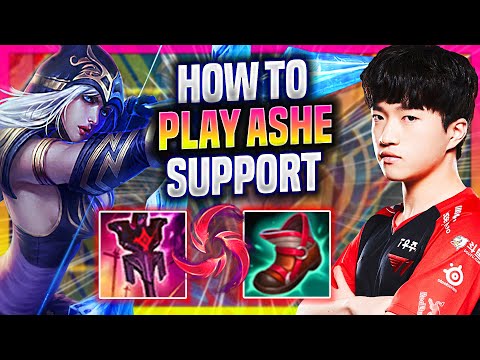 LEARN HOW TO PLAY ASHE SUPPORT LIKE A PRO! - T1 Keria Plays Ashe Support vs Karma! | Preseason 2023