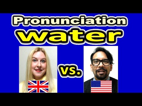 How to Pronounce WATER in British and American English [ ForB English Lesson ]