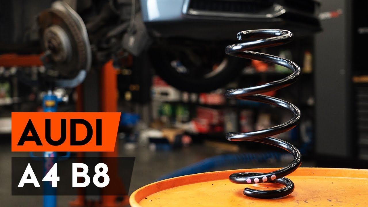 Comment changer : ressort de suspension avant sur Audi A4 B8 - Guide de remplacement