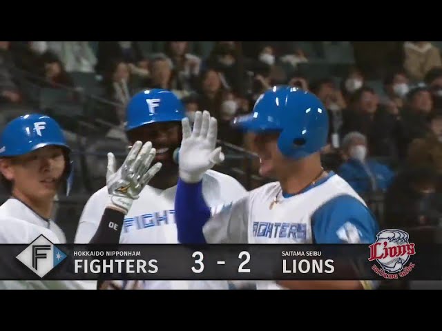 【4回裏】逆転の一発!! ファイターズ・マルティネス ライトへの3ランホームランを放つ!! 2025年3月5日 北海道日本ハムファイターズ 対 埼玉西武ライオンズ