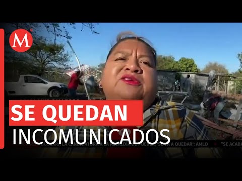 Comunidad de San Dionisio en Oaxaca exigen reparación de antena tras ser derribada