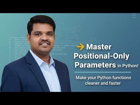 Python Positional Only Parameters Explained Clean Error Free Function Python For Generative Ai