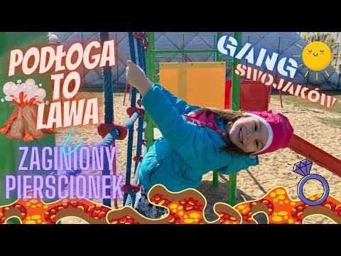 Podłoga to lawa🌋🔥 Zabawa na placu zabaw i zaginiony pierścionek Oliwii💍😱 Gang Swojaków