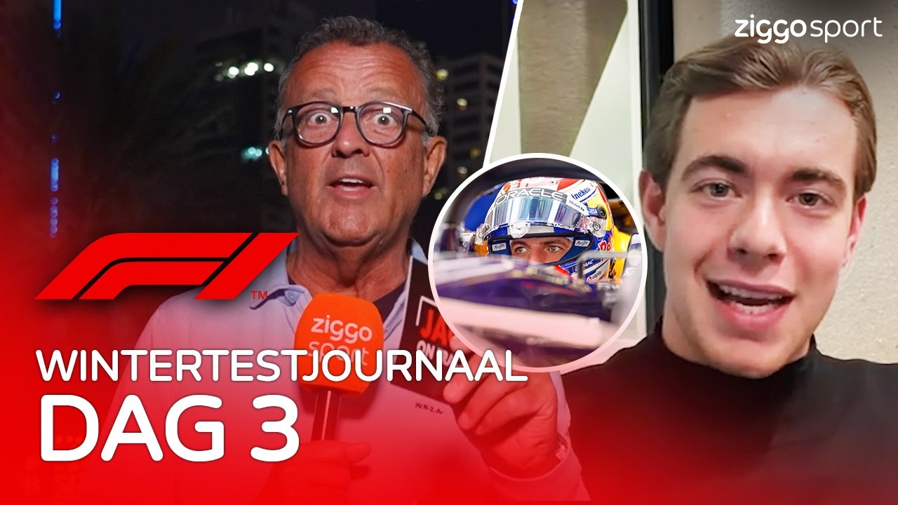 DE NIEUWE AUTO'S, VERSTAPPEN IN TOP 3 en INTERVIEW MET VERSCHOOR! 🏎️ | Wintertestjournaal F1 - Dag 3
