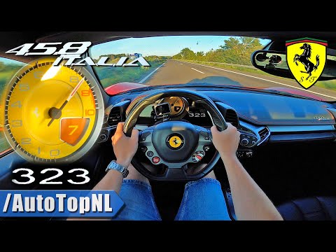 Thumbnail for FERRARI 458 TOP SPEED on AUTOBAHN by AutoTopNL by Ferrari, Car, Sedans, Ferrari 458