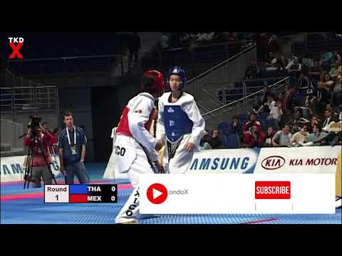 WTF Worlds 2005 Female Light Weight Semi Final - Chonnapas Premwaew (Thailand) v Edna Diaz (Mexico)