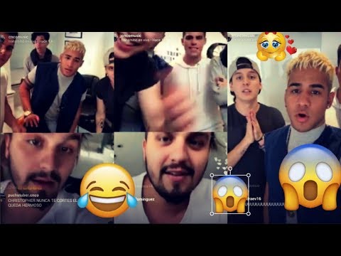 CNCO junto a LUAN SANTANA LIVE VIA INSTAGRAM 23 DE MARZO 2018