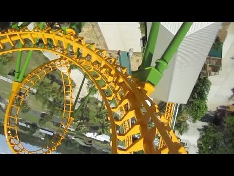 Front row point of view footage of Boomerang