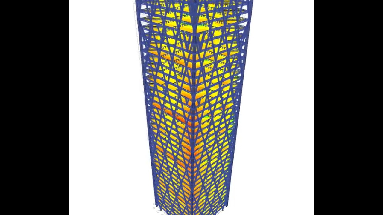 High Rise Building Analyze under 7.2 Richter Scale Earthquake Ground Motion