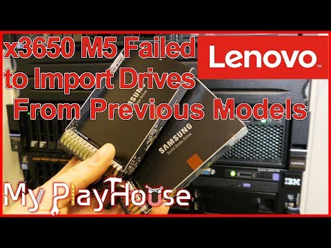 Failed to Import Drive from Lenovo x3650 M2/3 to x3650 M5 - 822