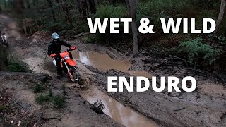 Wet & Wild Enduro On The KTM 450s