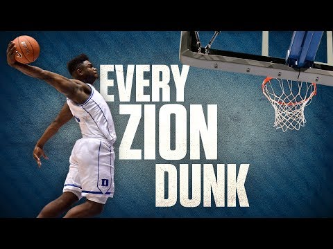 Every Zion Williamson dunk from his freshman year at Duke | College Basketball Highlights