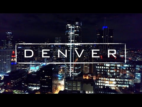 Denver, Colorado By Night | 4K Drone Footage