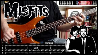 MISFITS - Bullet (bass cover w/Tabs &amp; lyrics)