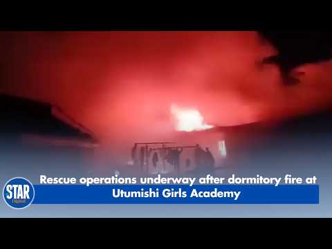 Rescue operations underway after dormitory fire at Utumishi Girls Academy