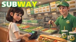 🥪 Order at SUBWAY - Slow and Easy English For Beginners
