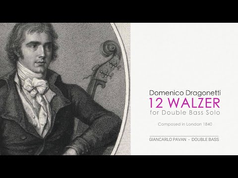 D.Dragonetti 12 WALZER for double bass solo - walzer n.1-4 (part1)