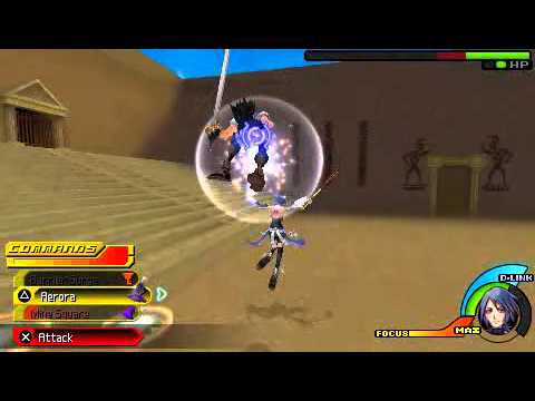 Kingdom Hearts Birth by Sleep USA Aqua VS. Zack + cutscences