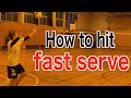 How to hit a fast float serve!【volleyball】
