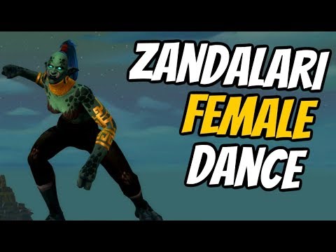 Zandalari Troll Female NEW Dance Animation | WoW Patch 8.1.5 | World of Warcraft Battle For Azeroth