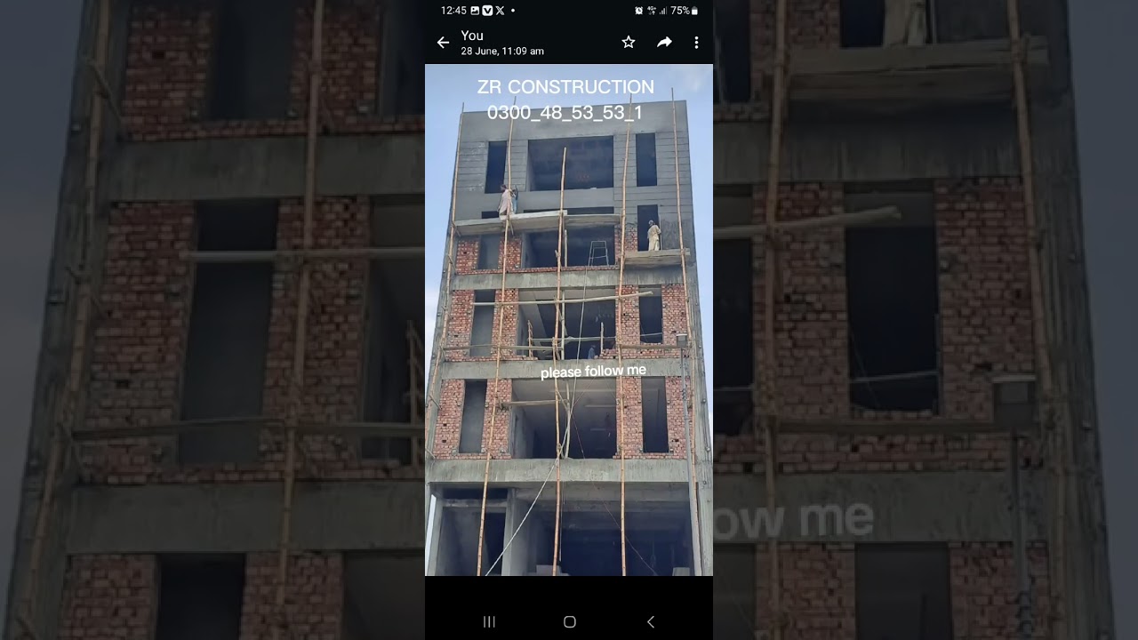 8 marla plaza commercial dha Front elevation