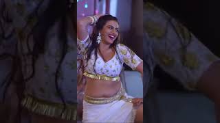 Akshara Singh hot Navel and Thick thighs in White 