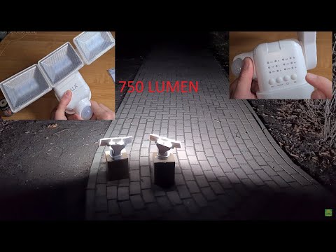 750 Lumen Batterie Akku Flutlicht dimmbar Solla Außenleuchte IP65 Wasserdicht Haustür, Hof, Garage