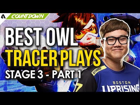 Best OWL Tracer Plays - Overwatch League Stage 3 Pt.1