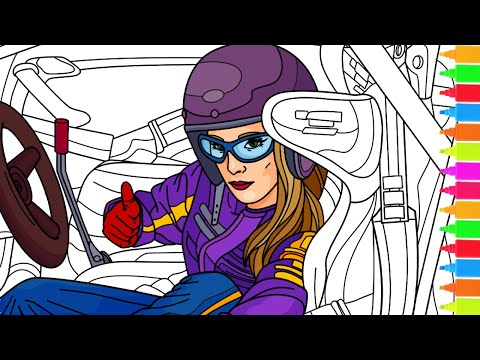 Coloring The Fastest Racer in The World | Coloring Book Pages