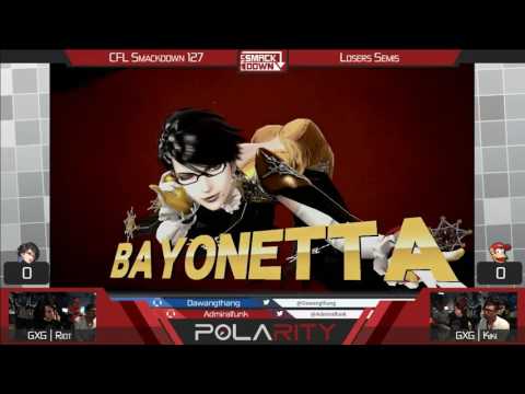 CFL Smackdown 127 WiiU - GxG | Riot (Bayonetta) vs GxG | Kiki (Diddy Kong) - Losers Semis