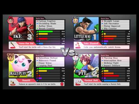 Super Smash Bros for WiiU - Smash Tour Playthrough