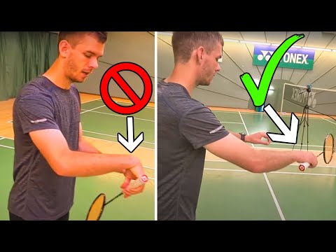 How To Use The Wrist In Badminton - 8 Basic Shots 🏸