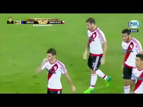 Gol de Alario - Emelec 1 - 2 River - Copa Libertadores 2017 - Fecha 3