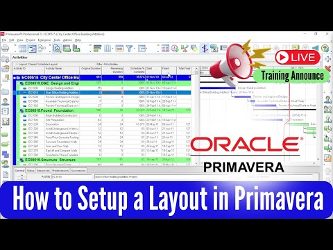 Primavera P6 Oil Gas Project Tutorial Full Planning Engineer Project