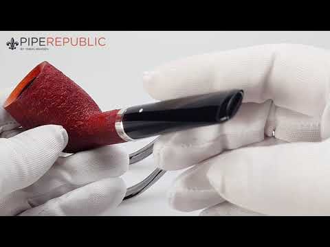 Dunhill - The White Spot Ruby Bark Pfeifen Billiard Einzelstück 3103 (Silverband, Jhg. 2012)