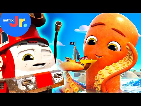 To The Secret Pirate Lair, Ahoy! ⚓️ 🏴‍☠️ Mighty Express | Netflix Jr