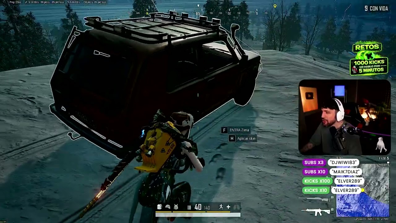 PUBG PC pero SIN VEHICULOS en TODA LA PARTIDA de VIKENDI 🤣 GRAFICOS al MAXIMO ULTRA REALISTAS