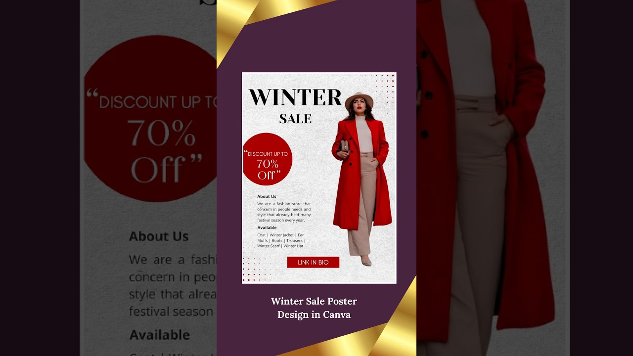 Winter sale poster Design! #wintercollection #winter #winterseason #winterfashion #winters