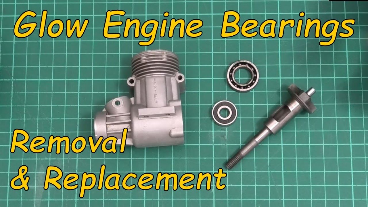 Glow Enging Bearing Removal & Replacement  - RC Model Aeroplane Build & Repair