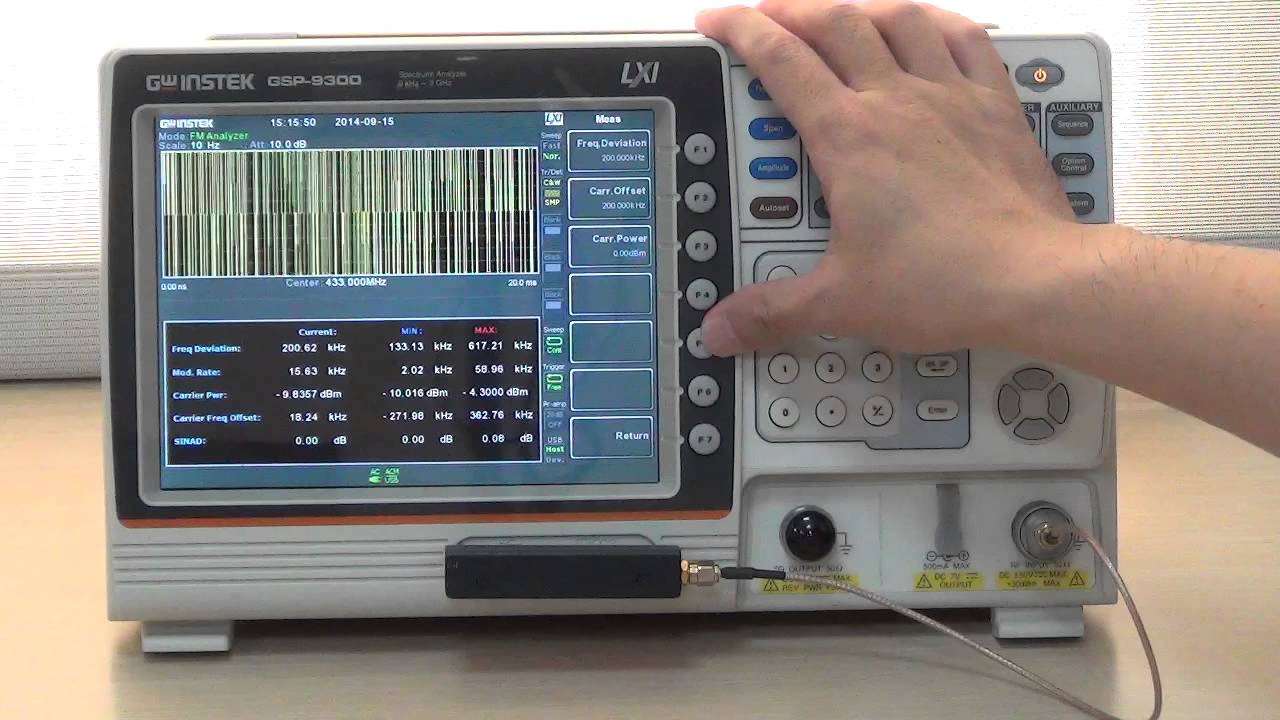 GSP-9300 FM Analysis Function