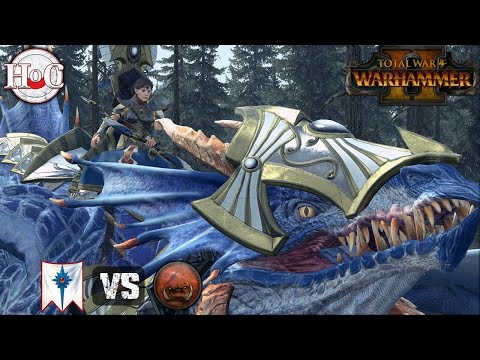 GRIMGOR VS PUNY ELVES - Total War Warhammer 2 - Online Battle 408