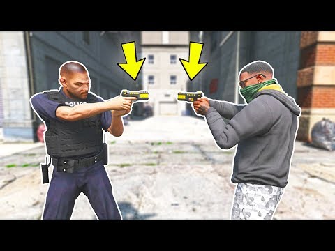 Elektroschocker-Gefecht mit der Polizei!! (GTA 5 Mods - Ausweich-Gameplay)