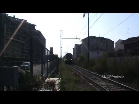 SNCF Fret Italia - TEC "Ambrogio" al passaggio a livello.