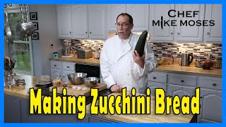 Making Zucchini Bread