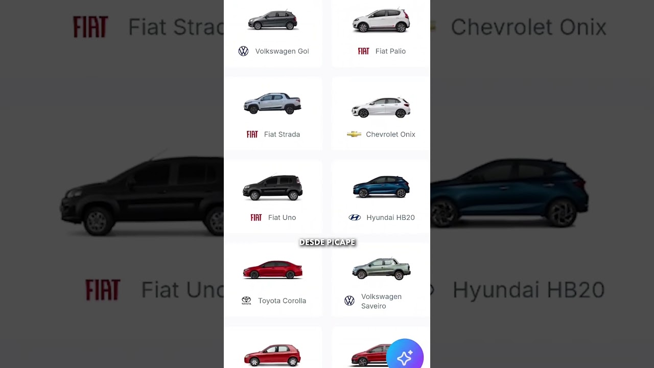 QUAL É O SEU TIPO DE CARRO?