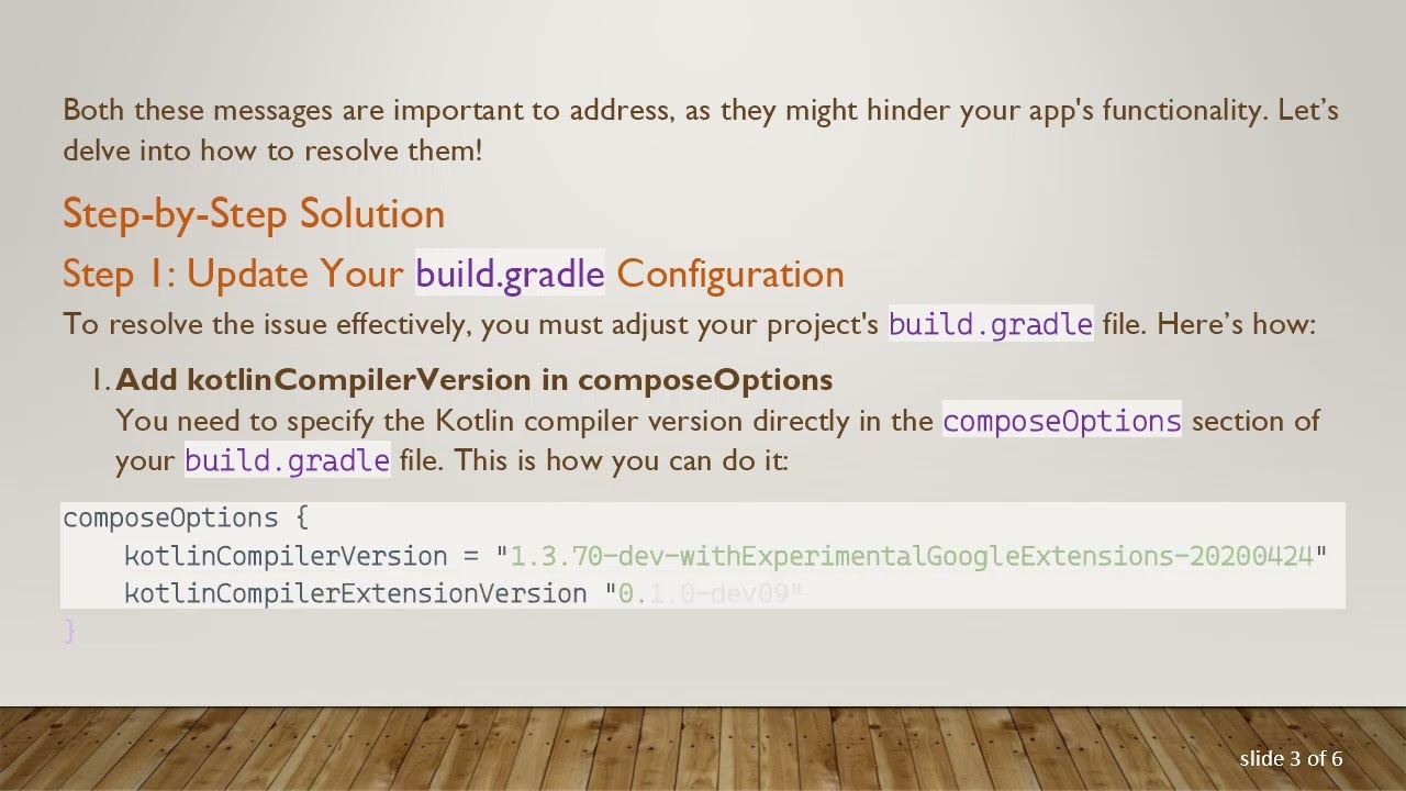 Resolving the java.lang.IllegalStateException: Function not found Error in Android Jetpack Compose