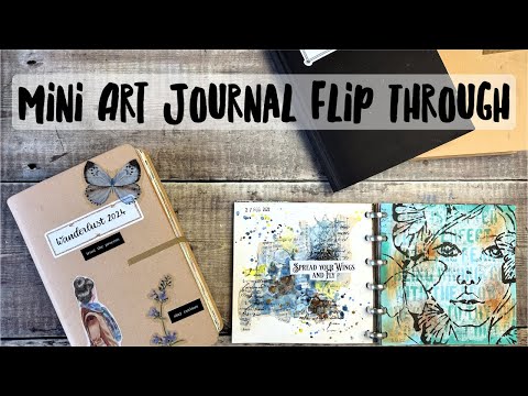 Mini Art Journal Flip Through