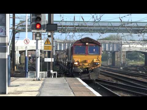 66194 on Engineers train at Doncaster 08/06/2013