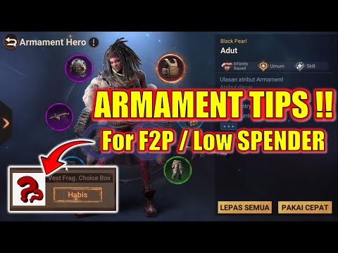 ARMAMENT TIPS : for F2P / Low Spender ?? Pemain Gratisan Wajib Nonton !!